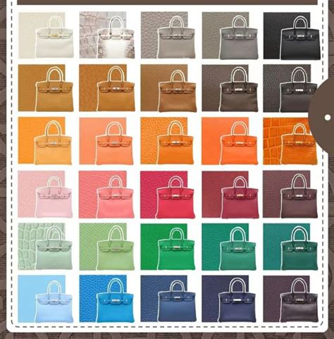 hermes 2017 colors|Hermes bag colors chart.